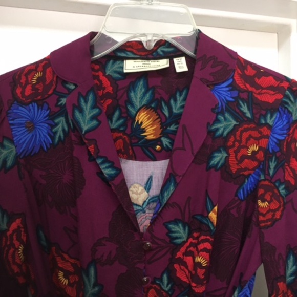 NEW Anthropologie Moulinette Soeurs Maisie Floral Crop Blouse - Picture 4 of 11